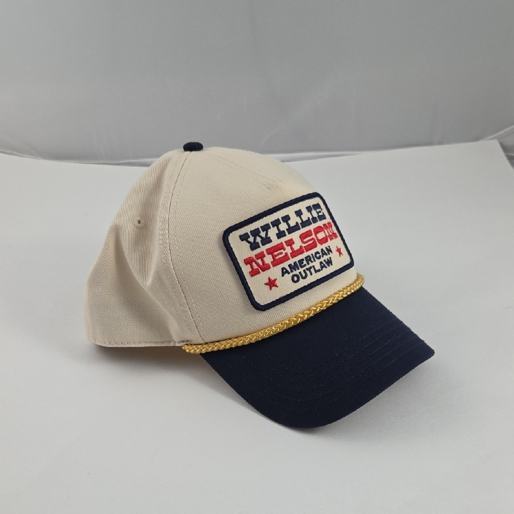 American Needle Cream and Navy Willie Nelson Hat - Picture 2 of 5